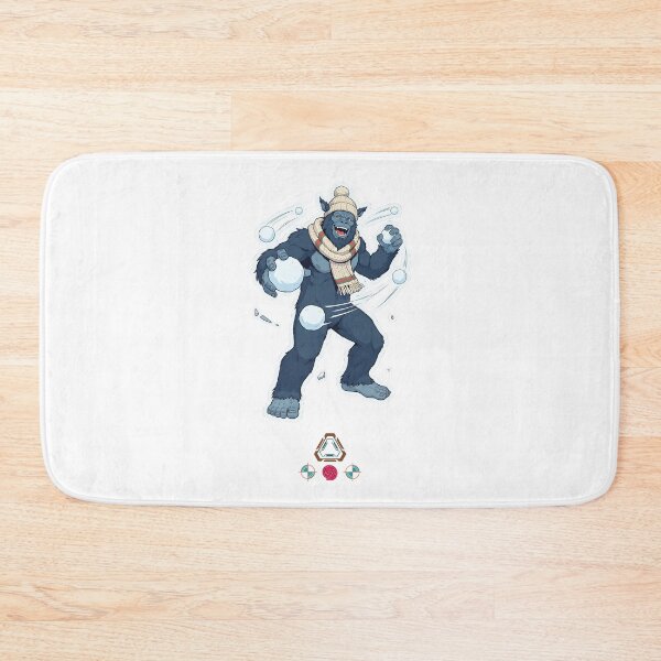 Item preview, Bigfoot Having a Snowball Fight - Funny Winter Sasquatch Cartoon T-Shirt designed and sold by Whimsy Trail Co.