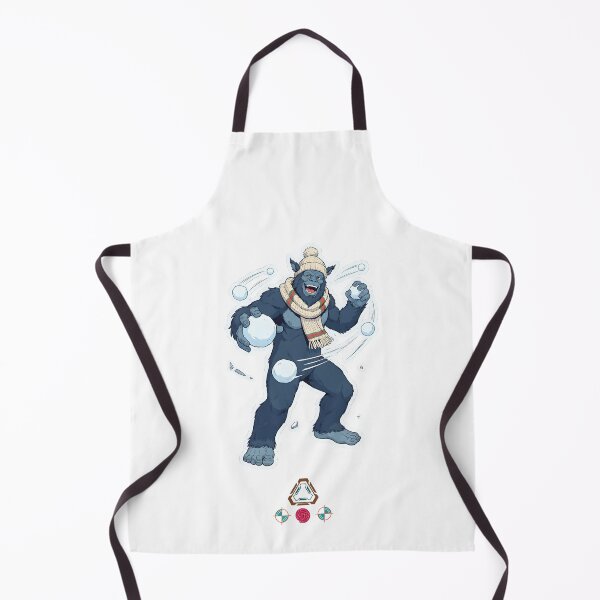 Item preview, Bigfoot Having a Snowball Fight - Funny Winter Sasquatch Cartoon T-Shirt designed and sold by Whimsy Trail Co.