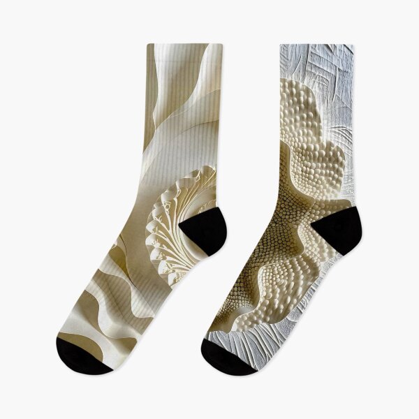 Item preview, Intricate Spiral Design in Ivory and White designed and sold by Vicky Brago-Mitchell®.