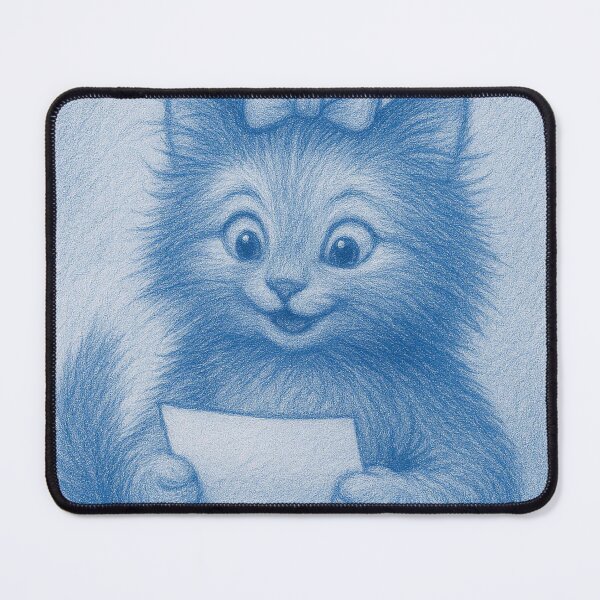 Item preview, Nicky Reads the Catwalk Invitation - Blue Cat Illustration designed and sold by FonulaBlue.