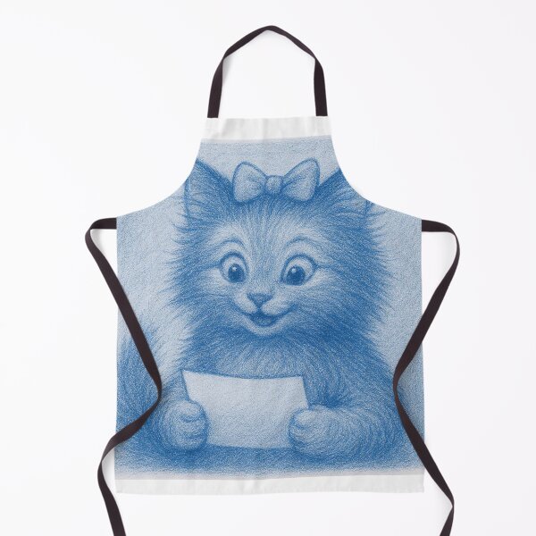 Item preview, Nicky Reads the Catwalk Invitation - Blue Cat Illustration designed and sold by FonulaBlue.