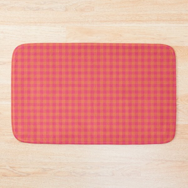 Item preview, Cute Coral Orange Checkered Seamless Pattern Gingham Tablecloth Texture Wallpaper Background Vector designed and sold by RS4you.