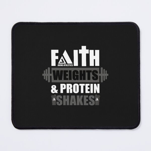 Item preview, Faith Weights Protein Shakes Fitness Gym Workout Motivation designed and sold by dlpfjokns.