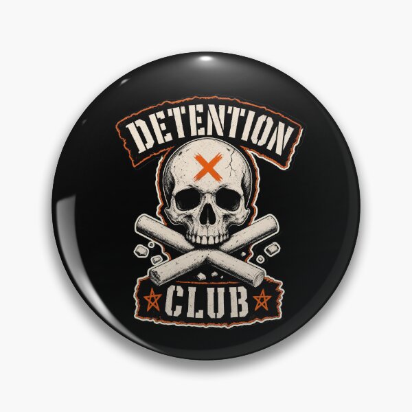 Item preview, BACK TO SCHOOL Detention Club Skull Halloween School designed and sold by Uglyandcute.