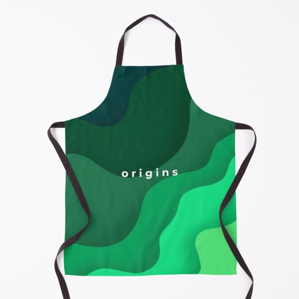 Item preview, Green Abstract Waves Paper Cut Minimalist Origins designed and sold by ORIGINS LINES.