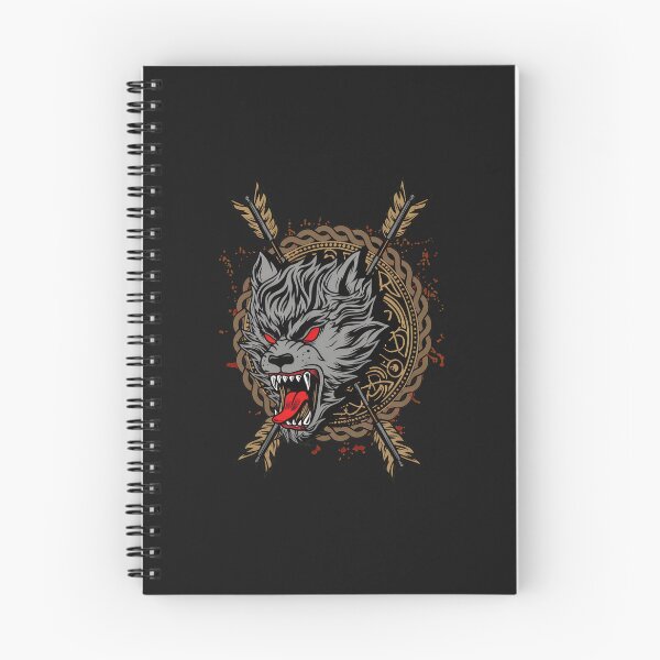 Item preview, Fierce Wolf Red Eyes Knotwork Arrow Design designed and sold by oqgdkdunv.