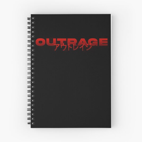 Item preview, Copy of Outrage in Japanese with red gradient and splatter designed and sold by killem667.