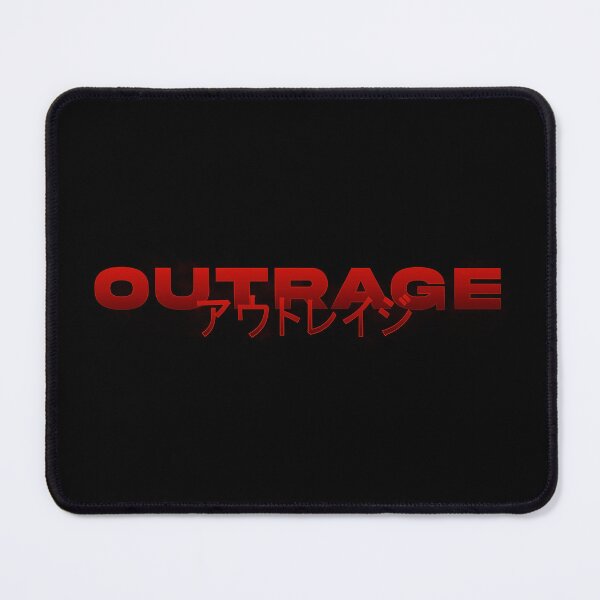 Item preview, Copy of Outrage in Japanese with red gradient and splatter designed and sold by killem667.