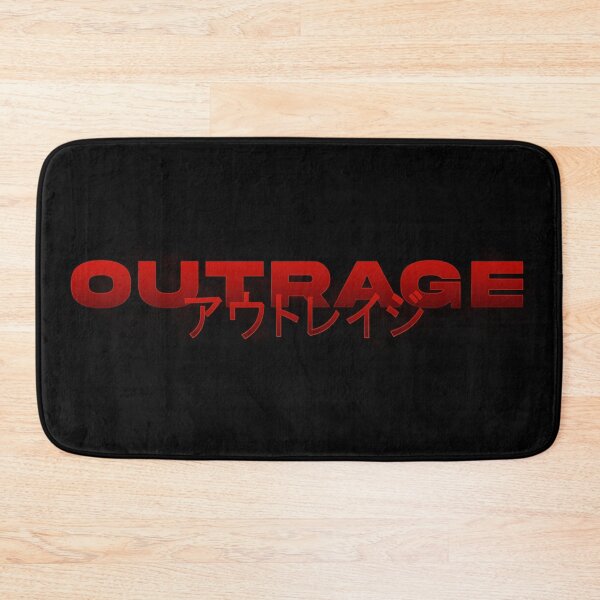 Item preview, Copy of Outrage in Japanese with red gradient and splatter designed and sold by killem667.