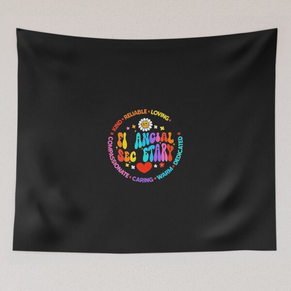 Item preview, Financial Secretary Groovy Retro Positive Vibes designed and sold by dlpfjokns.