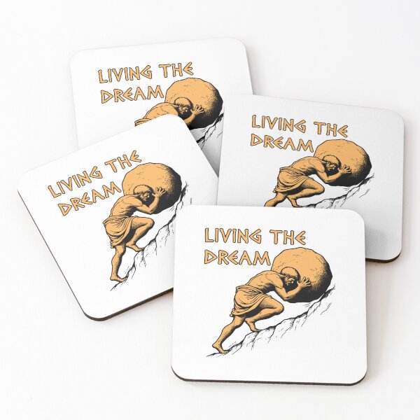 Item preview, living the dream - sisyphus, greek mythology meme designed and sold by BeverlyJean6.