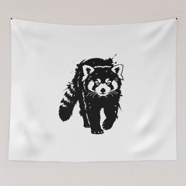 Item preview, Red  Panda Minimalist Art.  designed and sold by OmikronStore.