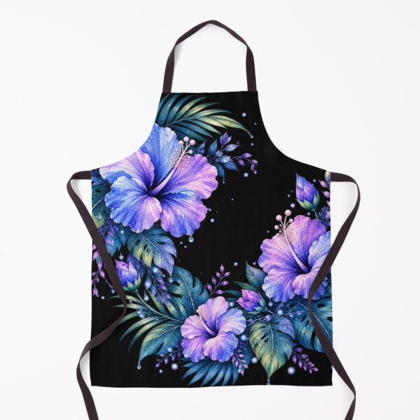 Item preview, Moonlit Hibiscus Garden | Nocturnal Floral Art designed and sold by IamNolmo.
