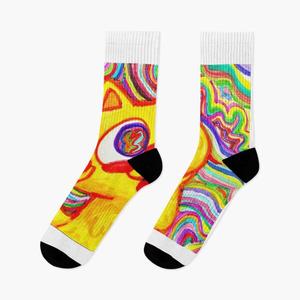 Item preview, Trippy Yellow Cat With Psychedelic Eyes designed and sold by Roos-Reijnders.