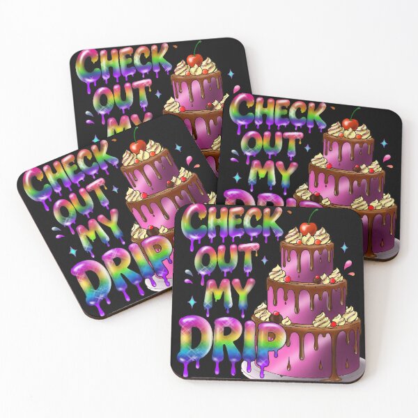 Item preview, Check Out My Drip, Rainbow – Funny Cake Decorator Baking Pun designed and sold by Eddieverse.