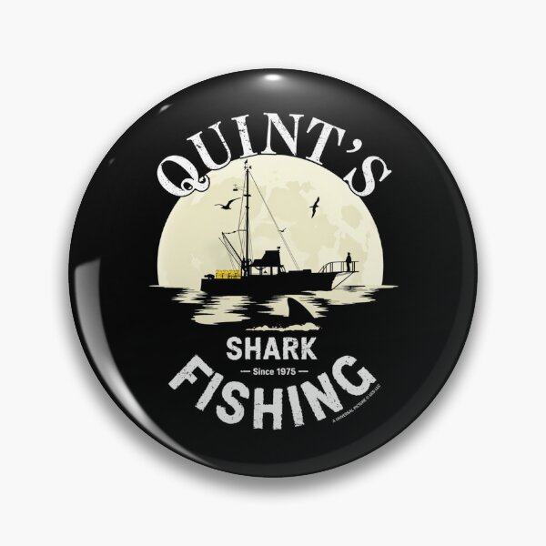 Item preview, New England Night Sea Shark Fishing Charter Badge designed and sold by nadatarek13.