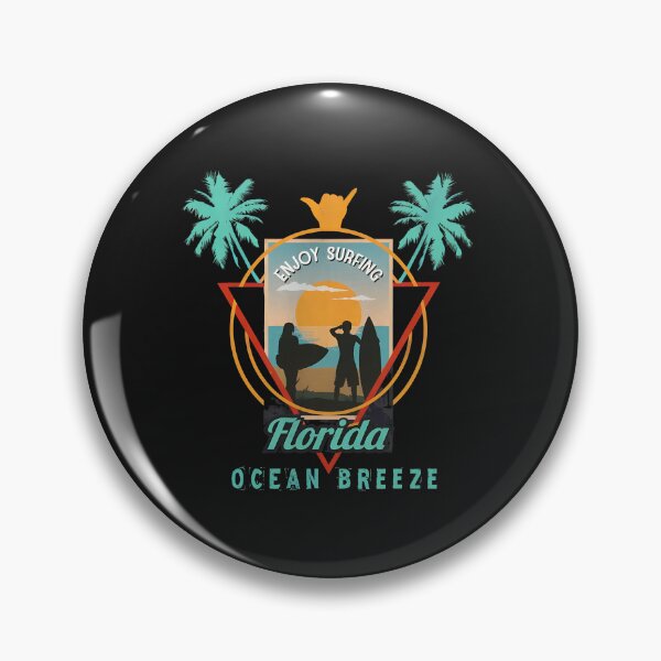 Item preview, Florida Ocean Breeze Surfing Sunset Retro Graphic designed and sold by oqgdkdunv.