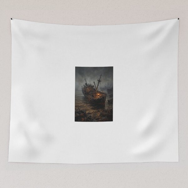 Item preview, Lone ghost ship designed and sold by vampress87.