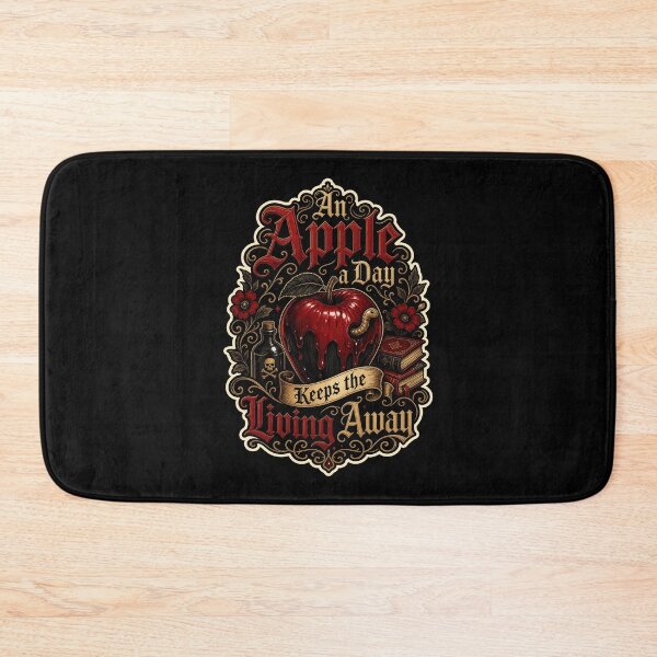 Item preview, BACK TO SCHOOL An Apple a Day Keeps the Living Away Gothic Halloween designed and sold by Uglyandcute.