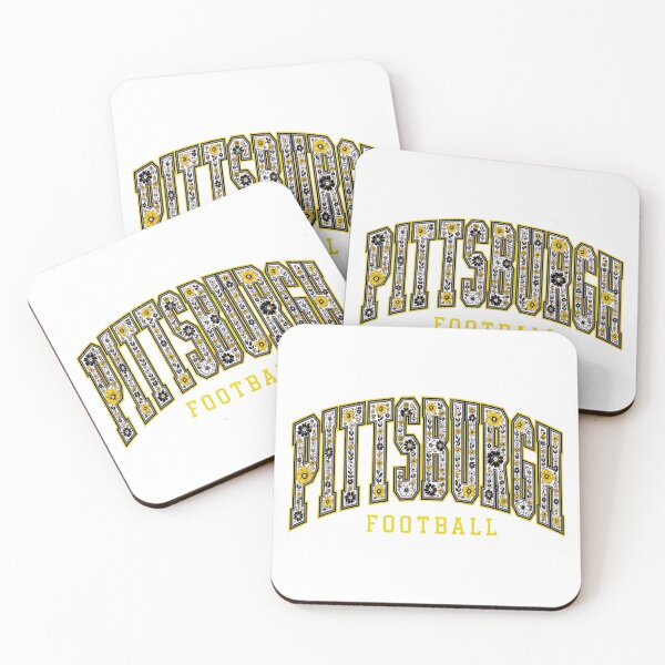 Item preview, Pittsburgh Football Floral Lettering Black Gold Fan Design designed and sold by JohnGutie48727.
