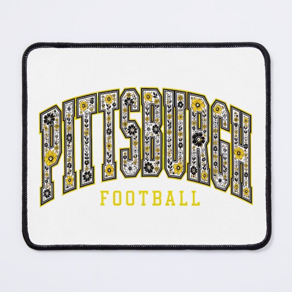 Item preview, Pittsburgh Football Floral Lettering Black Gold Fan Design designed and sold by JohnGutie48727.