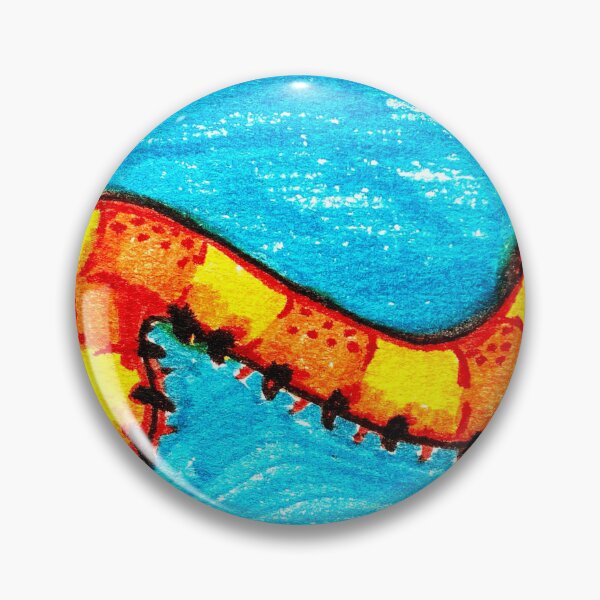 Item preview, Happy Orange Caterpillar On Blue Oval designed and sold by Roos-Reijnders.