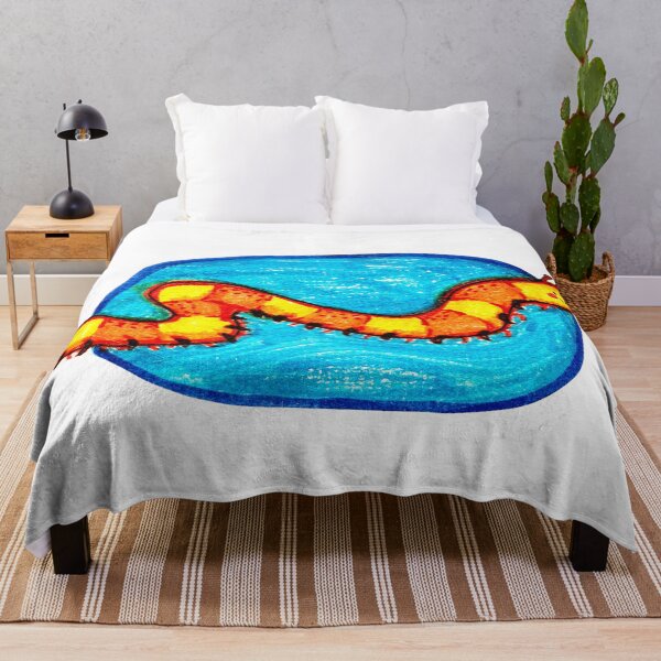 Item preview, Happy Orange Caterpillar On Blue Oval designed and sold by Roos-Reijnders.