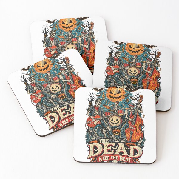 Item preview, The Dead Keep the Beat Skeleton Rock Band designed and sold by KireVeronica.