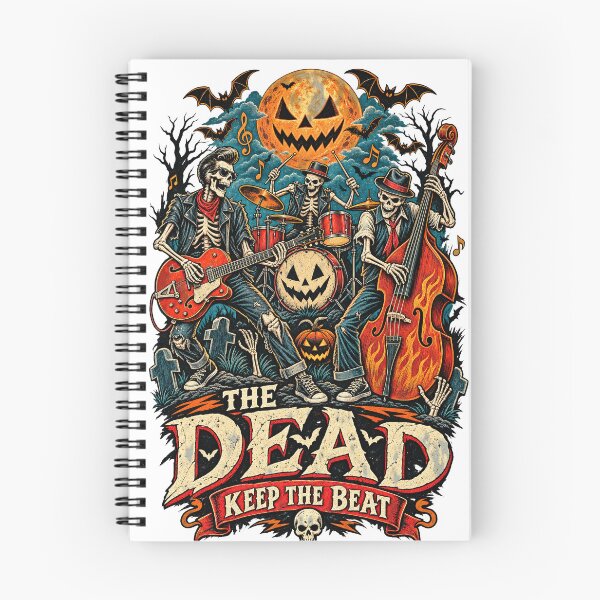 Item preview, The Dead Keep the Beat Skeleton Rock Band designed and sold by KireVeronica.