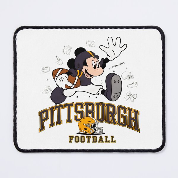 Item preview, Pittsburgh Football Cartoon Mouse Player Black Gold Fan Graphic designed and sold by CrystalSm58008.