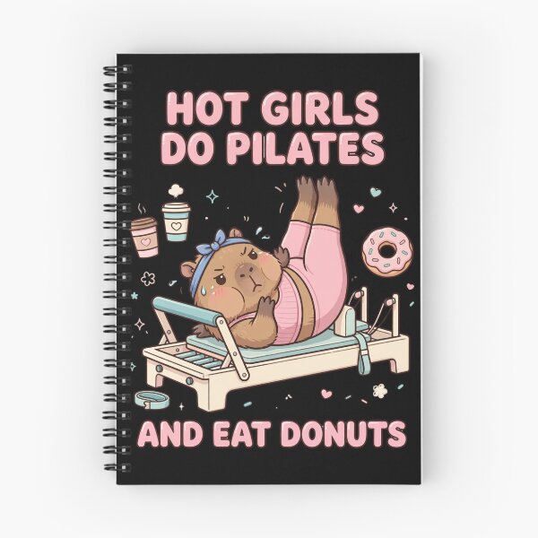 Item preview, Hot Girls Do Pilates And Eat Donuts - Funny Capybara Pilates designed and sold by TeeMint5.