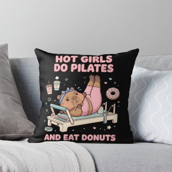 Item preview, Hot Girls Do Pilates And Eat Donuts - Funny Capybara Pilates designed and sold by TeeMint5.