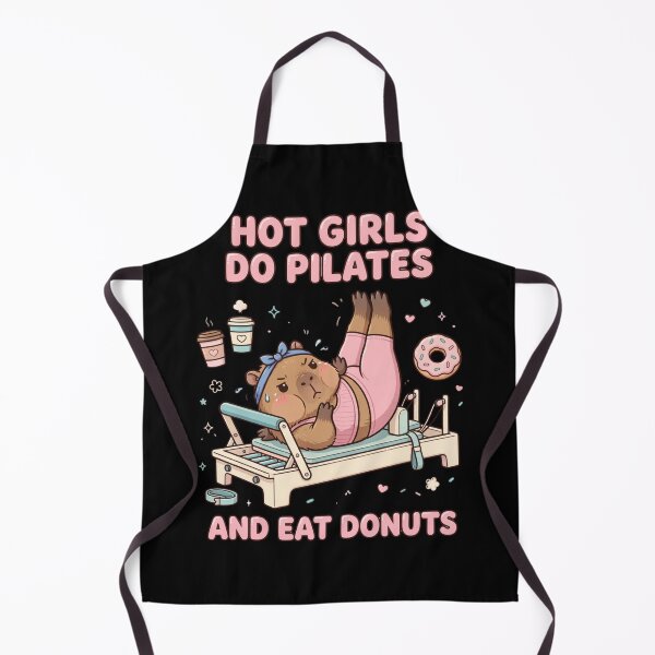 Item preview, Hot Girls Do Pilates And Eat Donuts - Funny Capybara Pilates designed and sold by TeeMint5.