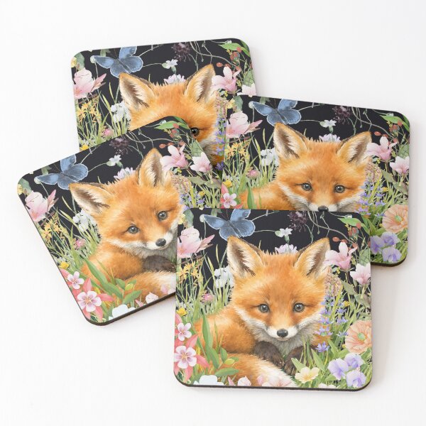 Item preview, Fox in the Flowers designed and sold by MountainRoisin.