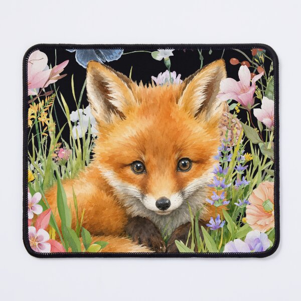 Item preview, Fox in the Flowers designed and sold by MountainRoisin.