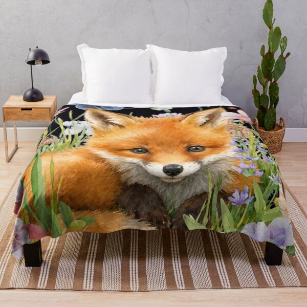 Item preview, Fox in the Flowers designed and sold by MountainRoisin.