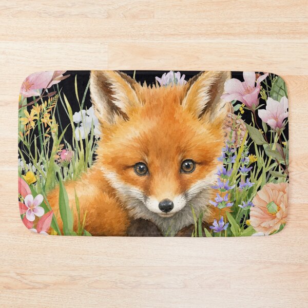 Item preview, Fox in the Flowers designed and sold by MountainRoisin.