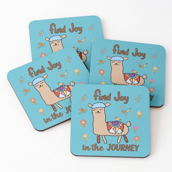 Item preview, Find Joy in the Journey Llama designed and sold by TheBeeKindSpace.