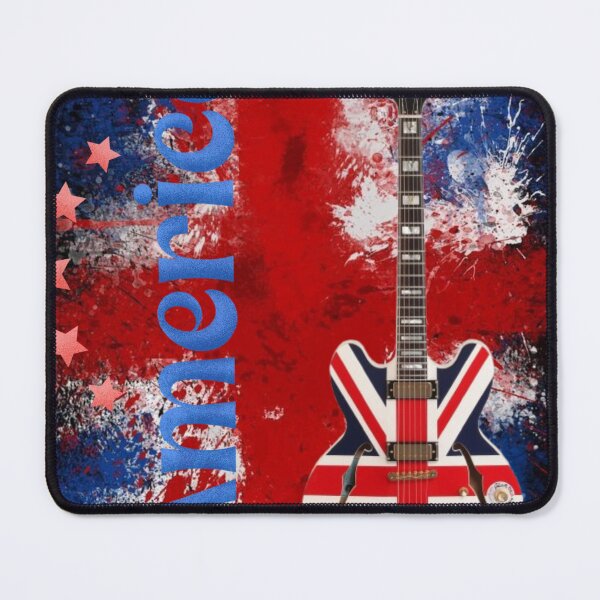 Item preview, Patriotic Electric Guitar Stars and Stripes Rock Art designed and sold by DKSH1234.