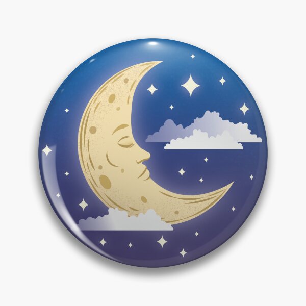 Item preview, Sleepy Moon Round designed and sold by AaaliceDesigns.