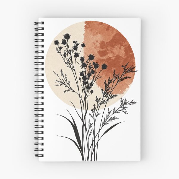 Item preview, Two Tone Earthy Botanical Wildflowers designed and sold by Shakhbata-1.