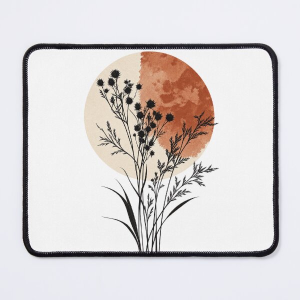Item preview, Two Tone Earthy Botanical Wildflowers designed and sold by Shakhbata-1.