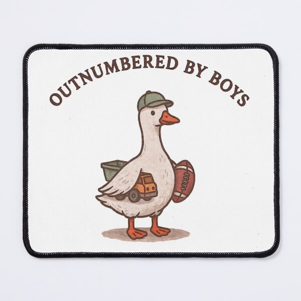 Item preview, Outnumbered By Boys Vector T-Shirt Design - Cute Vintage Duck Boy Mom Graphic designed and sold by Rabu10.