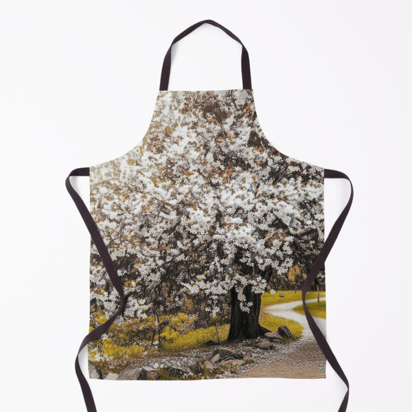 Item preview, Cherry Blossom Tree and Path designed and sold by Chrome & Wild Art Studio.