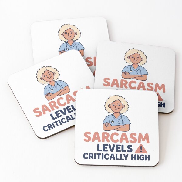 Item preview, Funny Nurse Shirt -Sarcasm Levels Critically High - RN Gift designed and sold by Harlo.co.