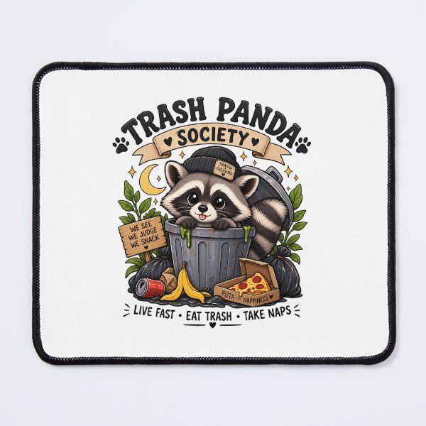 Item preview, Cute Trash Panda Society – Funny Raccoon designed and sold by ArtBySylvia.