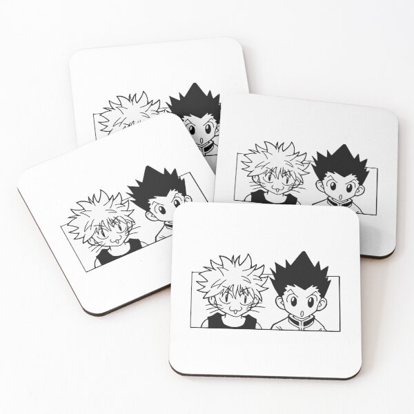 Item preview, Gon And Killua Cat Face Hunter x Hunter Sticker designed and sold by Koikts.