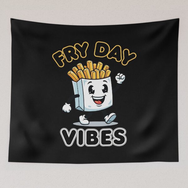 Item preview, Fry Day Vibes Cartoon Potato Fun designed and sold by Vanheline.