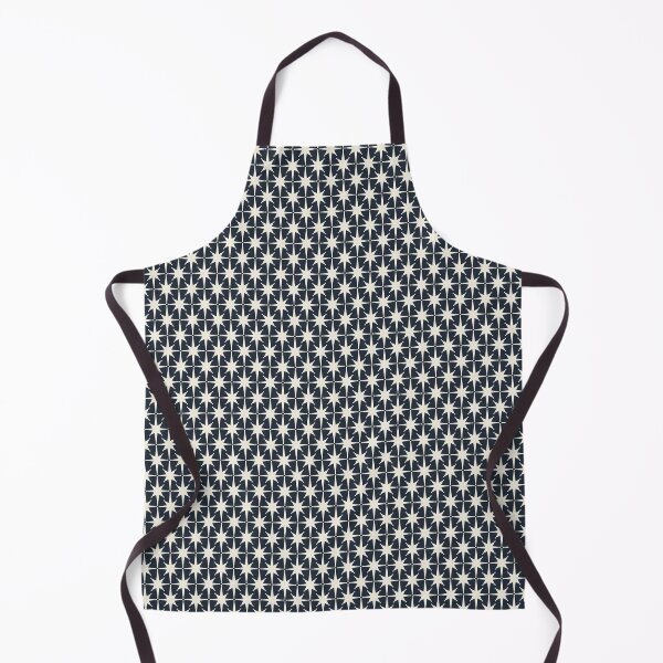 Item preview, Mid Century Modern Atomic Starburst Star Pattern in Dark Navy Blue and Off White designed and sold by kierkegaard.