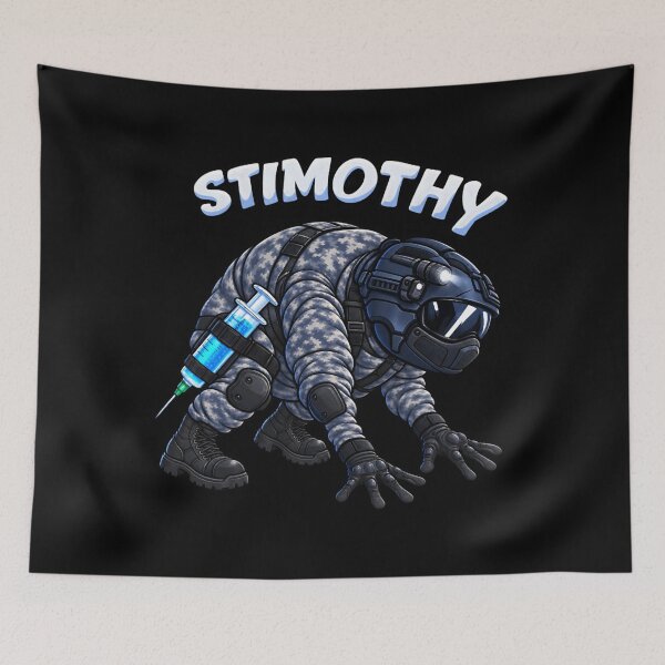 Item preview, stimothy space soldier meme parody designed and sold by RussellCraig1.